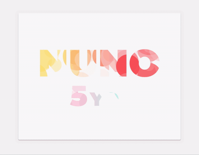 Animación de una tarjeta con texto con colores hecha con SVG + SMIL